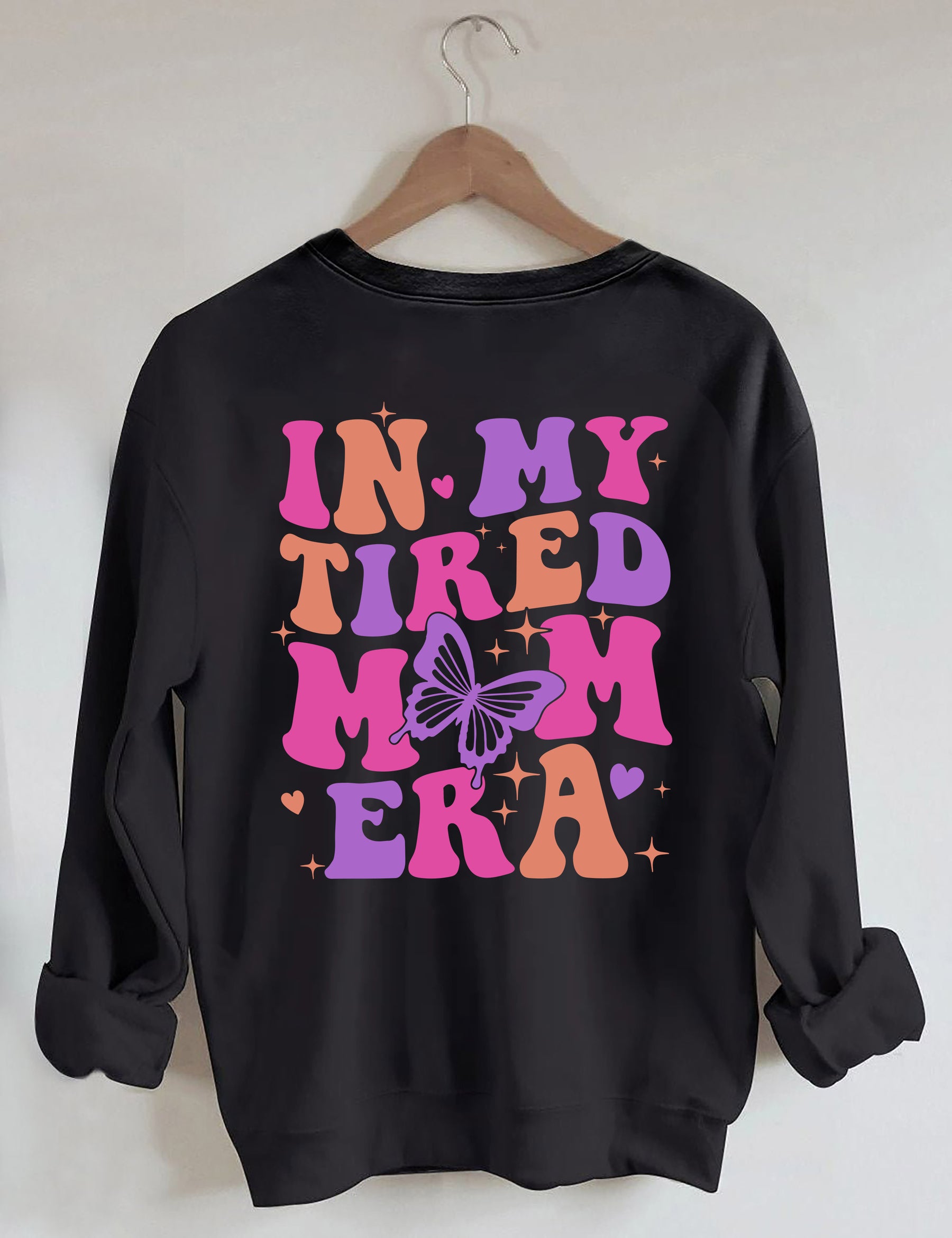 In meinem müden Mama-Ära-Sweatshirt