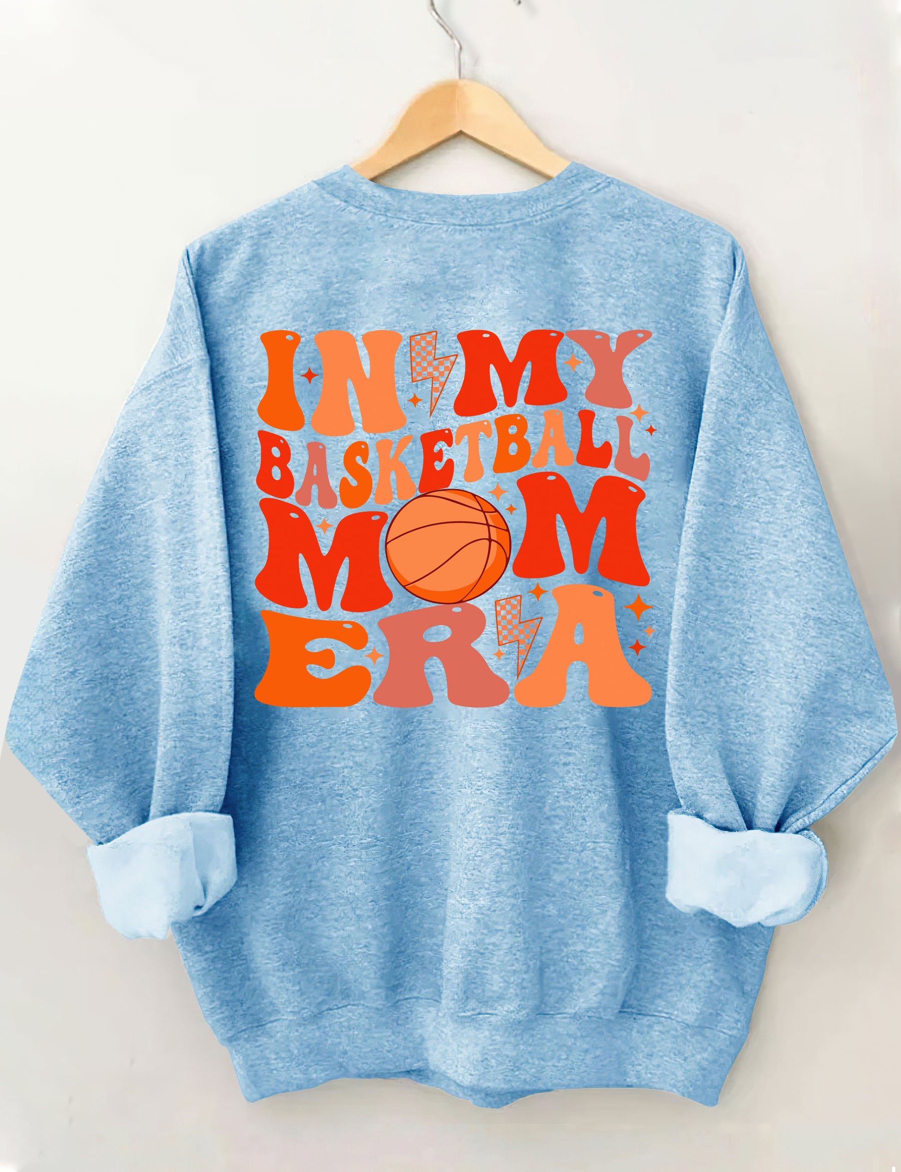 Sweat-shirt Dans mon ère de maman de basket-ball