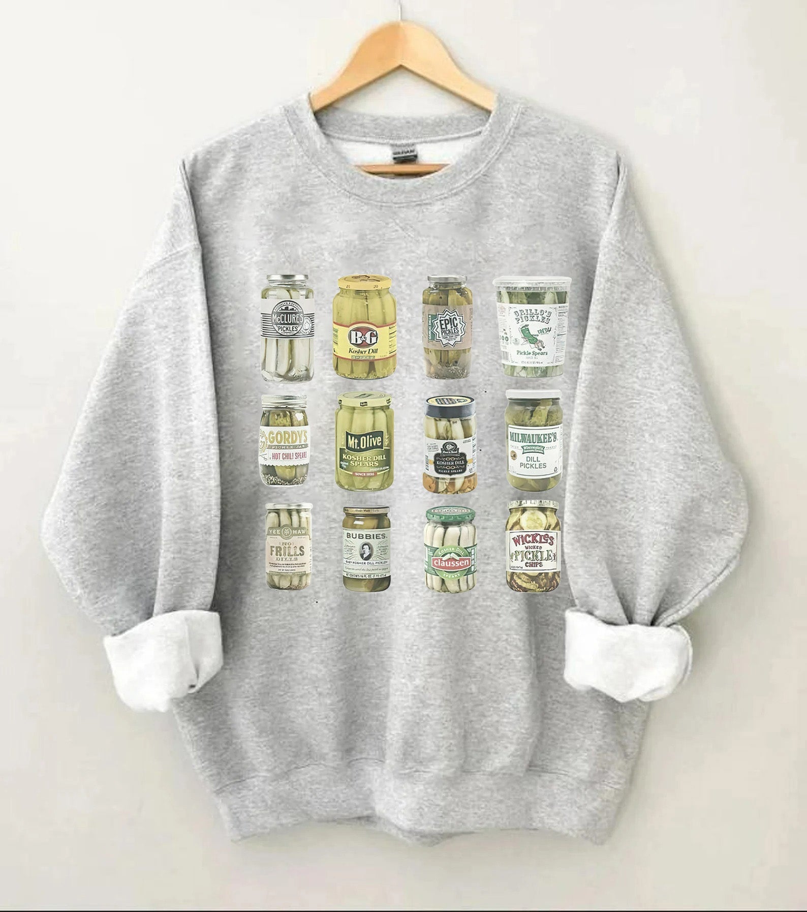 Sweatshirt mit eingemachten Gurken