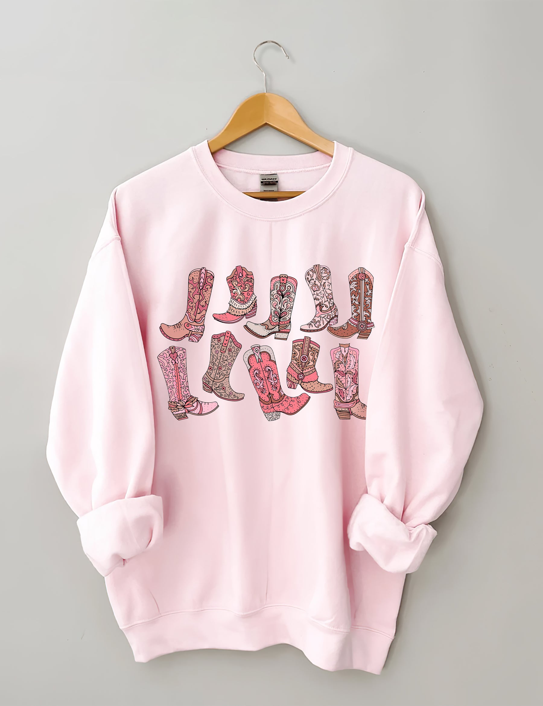 Sweat-shirt bottes de cow-girl
