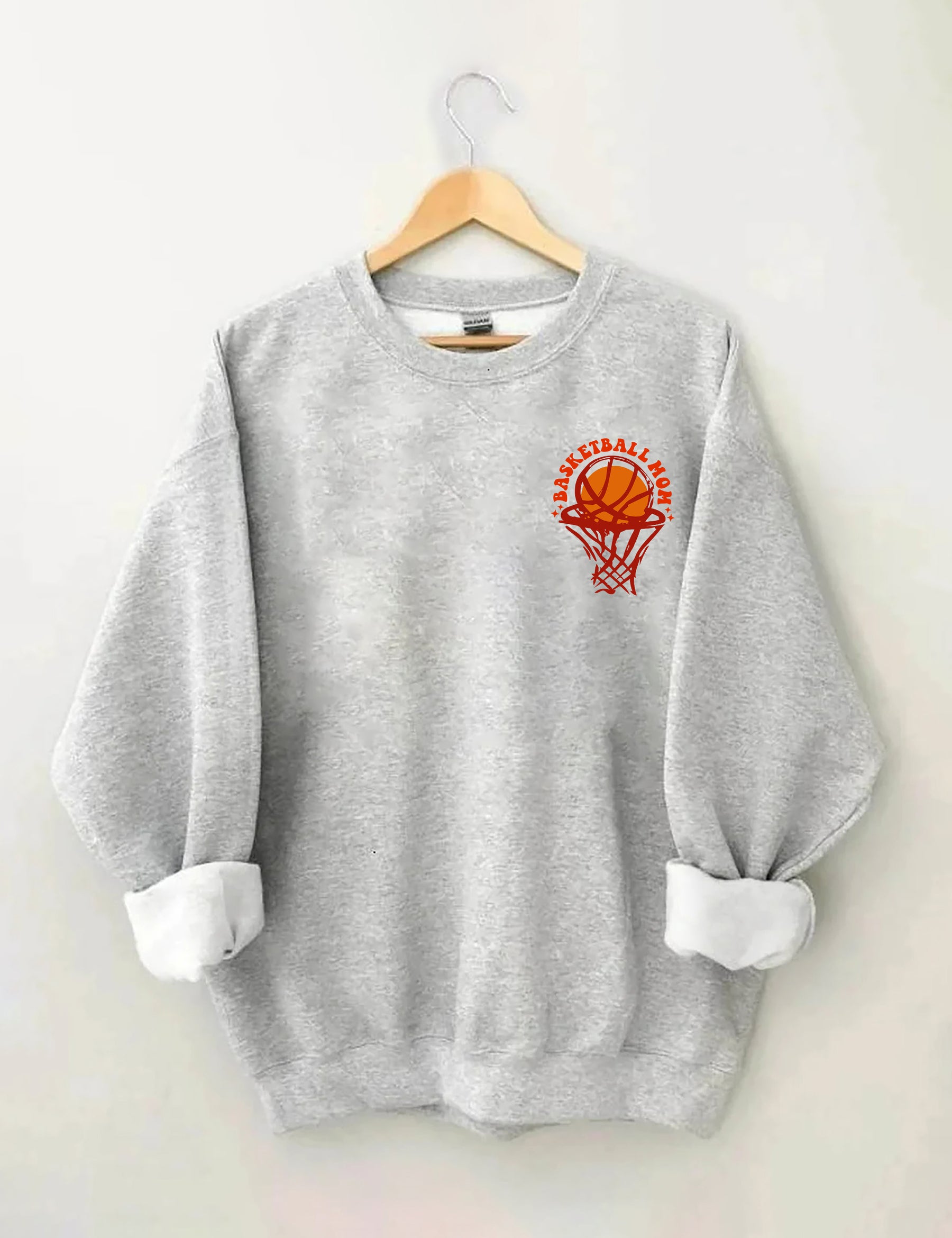 Sweat-shirt Dans mon ère de maman de basket-ball
