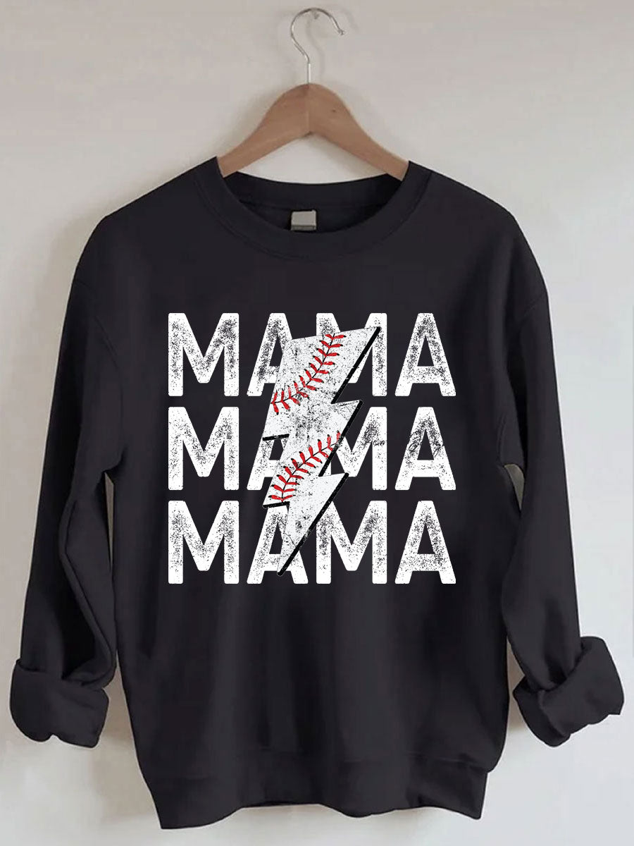 Sweat-shirt maman baseball
