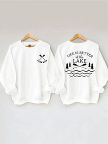 La vie est meilleure au sweat-shirt du lac