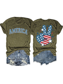 T-shirt drapeau américain