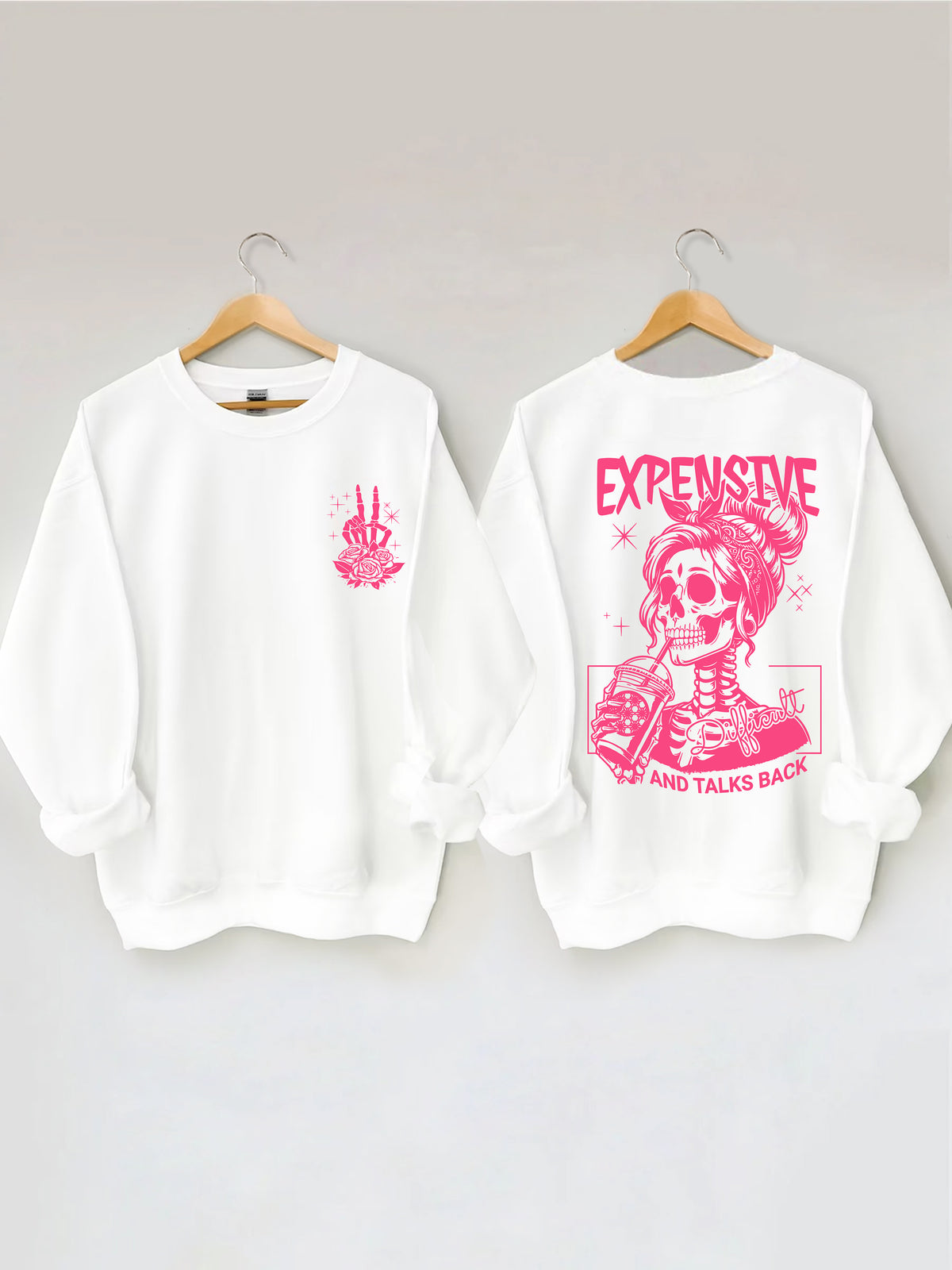 Sweat-shirt cher, difficile et parle en retour