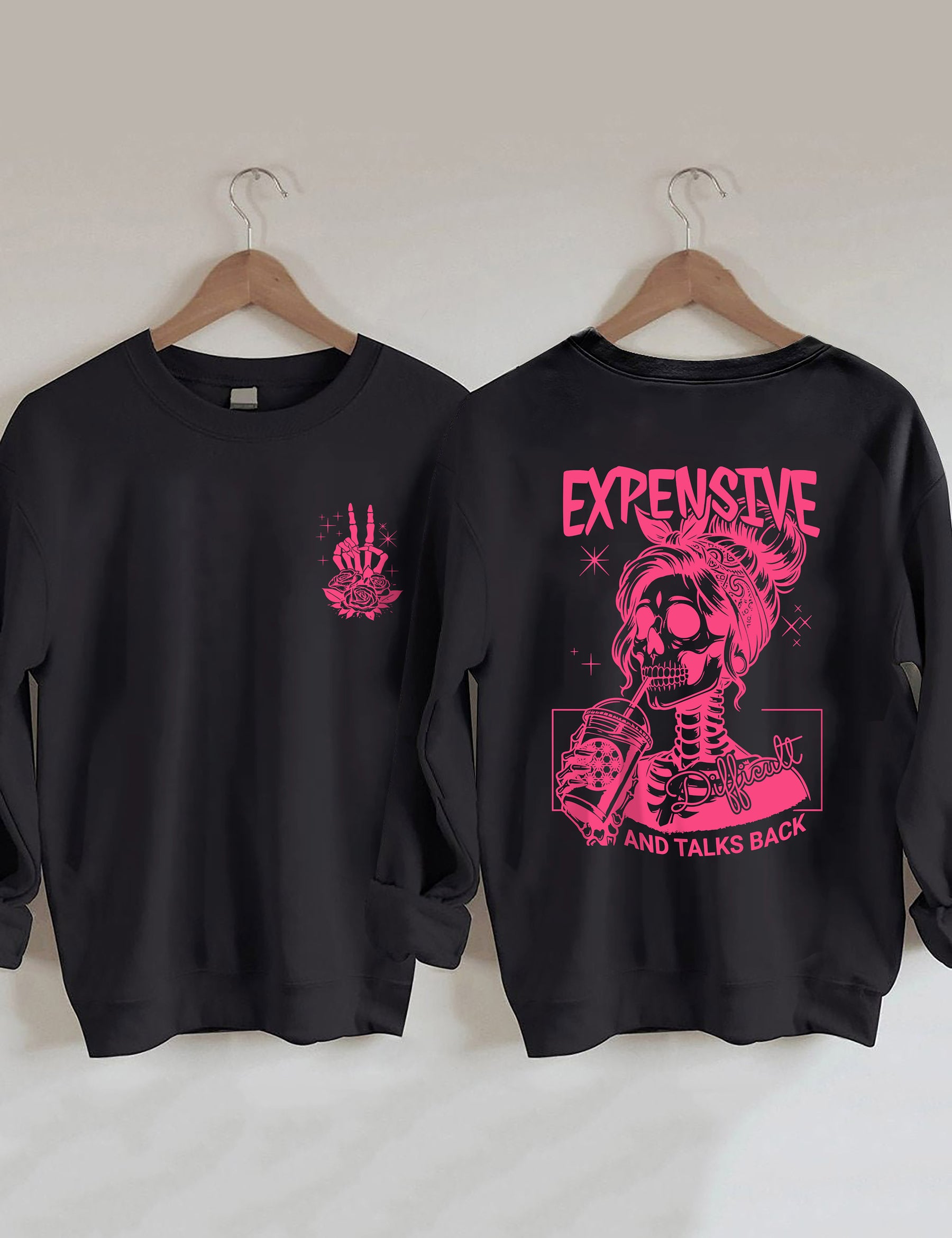 Sweat-shirt cher, difficile et parle en retour