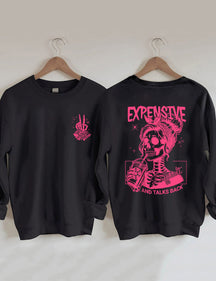 Sweat-shirt cher, difficile et parle en retour