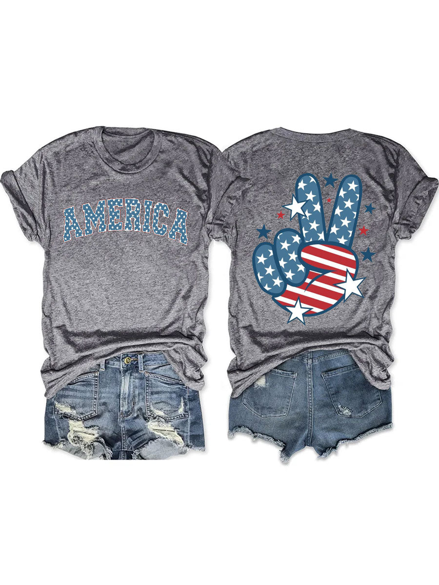 T-shirt drapeau américain