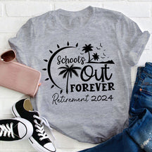 T-shirt d'enseignant retraité de l'école pour toujours