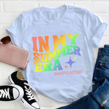 T-shirt Joyeux dernier jour dans mon ère d’été pour professeur