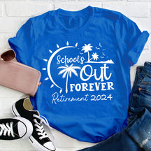 T-shirt d'enseignant retraité de l'école pour toujours