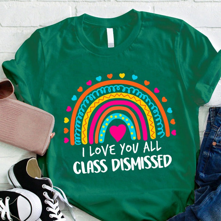 T-shirt Je t'aime tous les professeurs renvoyés en classe