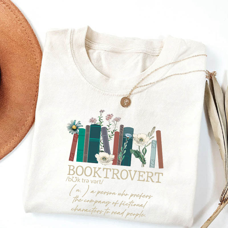 T-shirt pour les amoureux des livres Booktrovert