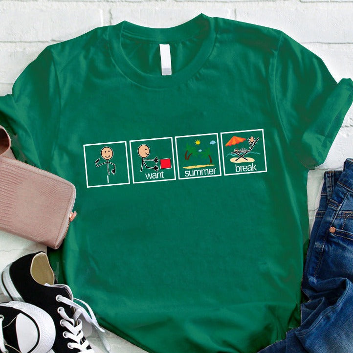 Je veux un t-shirt pour professeur de vacances d'été