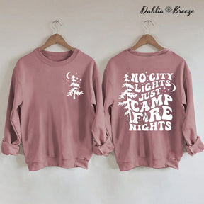 Camp Life - Sweat-shirt imprimé arbre de vie et lettres