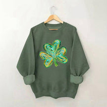 Sweat-shirt mignon trèfle à quatre feuilles de St Patricks