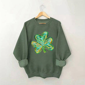 Sweat-shirt mignon trèfle à quatre feuilles de St Patricks