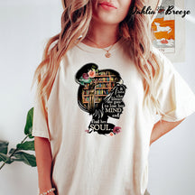 T-shirt Dans la bibliothèque, elle va perdre la tête