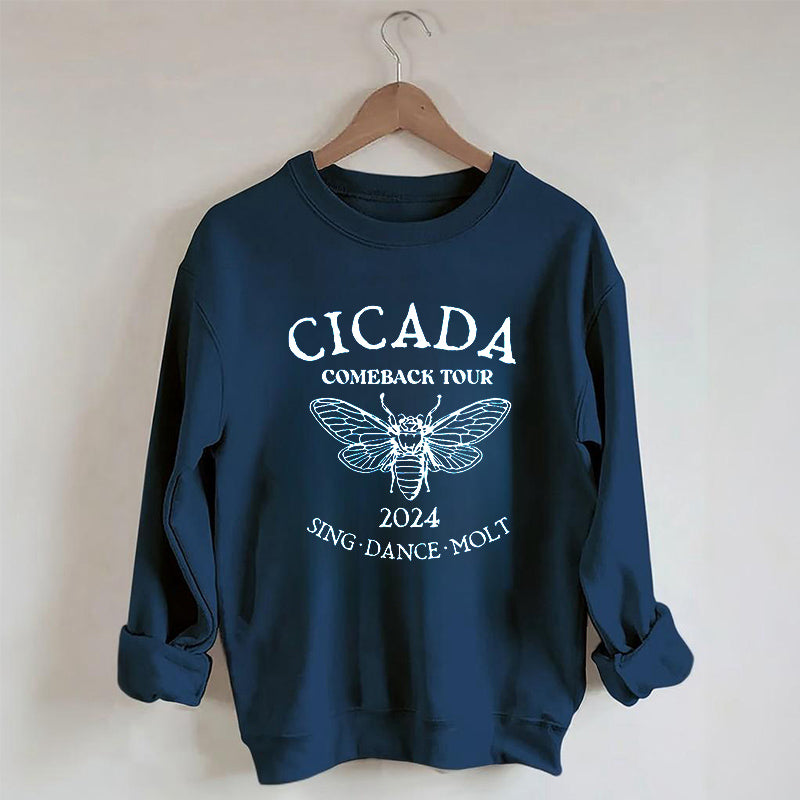 Sweat-shirt Drôle de concert de cigales pour amoureux de la nature