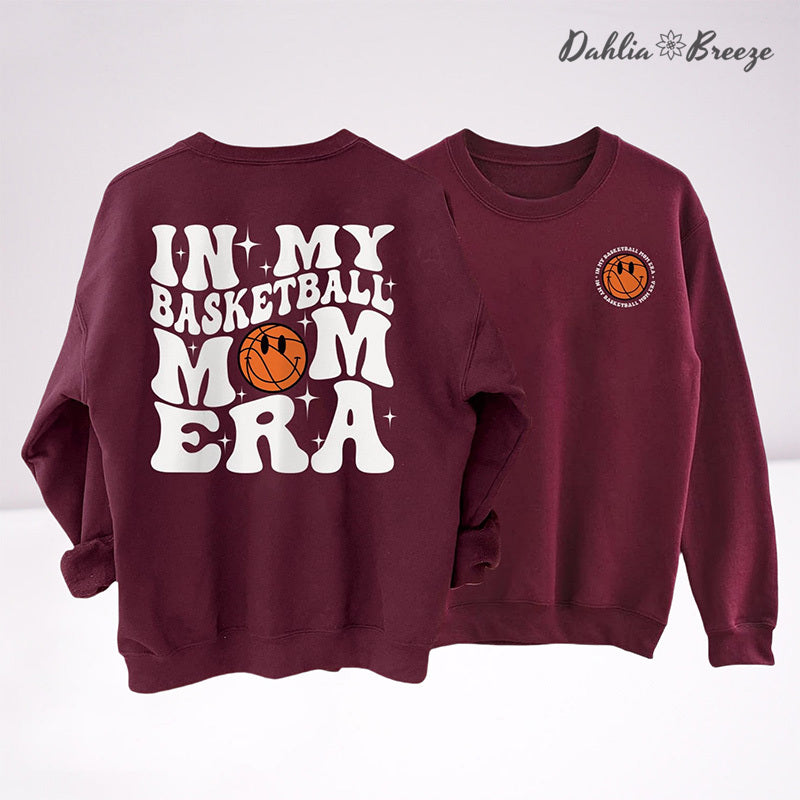 Dans mon basket-ball Mom Era Sport Mom Crewneck Sweatshirt