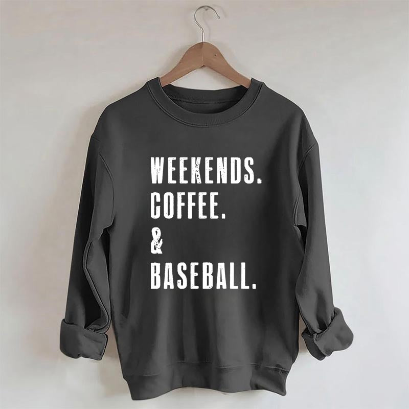 Sweat-shirt café et baseball du week-end