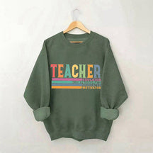 Sweat-shirt rétro pour la rentrée scolaire de la vie des enseignants