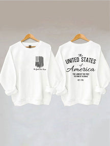 Nous faisons confiance au sweat-shirt drapeau américain