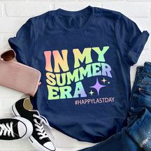 T-shirt Joyeux dernier jour dans mon ère d’été pour professeur