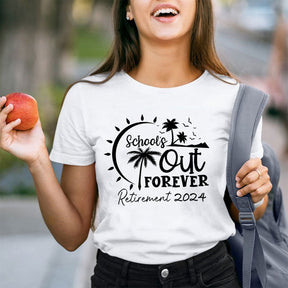 T-shirt d'enseignant retraité de l'école pour toujours