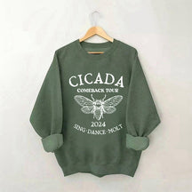 Sweat-shirt Drôle de concert de cigales pour amoureux de la nature