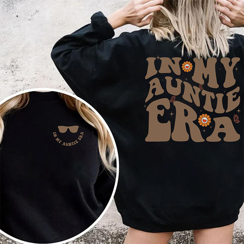 In meiner Tante-Ära-Sweatshirt mit Glasdruck