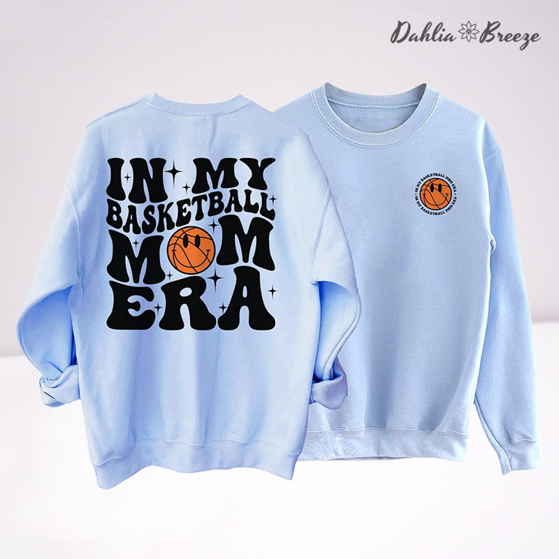 Dans mon basket-ball Mom Era Sport Mom Crewneck Sweatshirt
