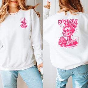 Sweat-shirt cher, difficile et parle en retour