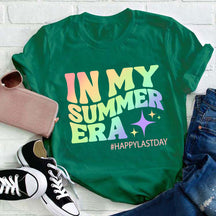 T-shirt Joyeux dernier jour dans mon ère d’été pour professeur