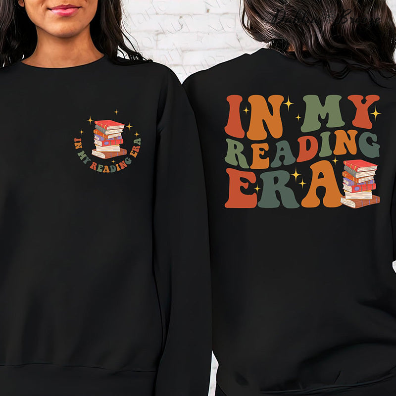 Sweat-shirt à col rond In My Reading Era