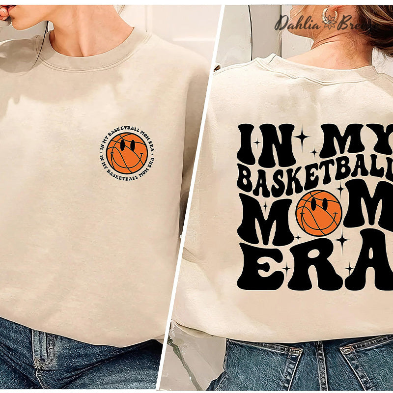 Dans mon basket-ball Mom Era Sport Mom Crewneck Sweatshirt