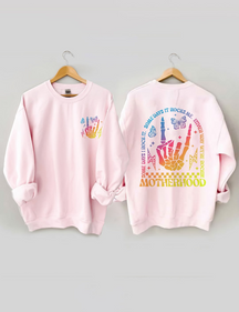 Maternité, un jour, je le rock, sweat-shirt à double imprimé