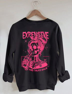 Sweat-shirt cher, difficile et parle en retour