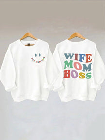 Sweat-shirt Femme Maman Patron
