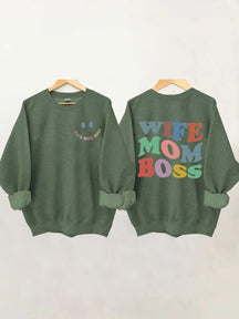 Sweat-shirt Femme Maman Patron