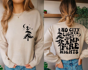 Camp Life - Sweat-shirt imprimé arbre de vie et lettres
