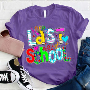 T-shirt Joyeux dernier jour d'enseignant
