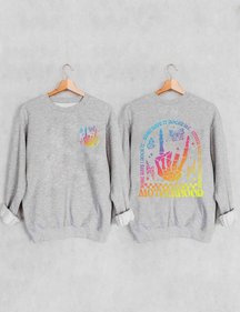 Maternité, un jour, je le rock, sweat-shirt à double imprimé