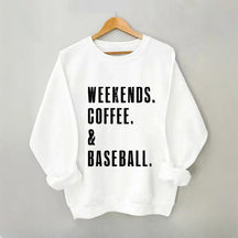 Sweat-shirt café et baseball du week-end