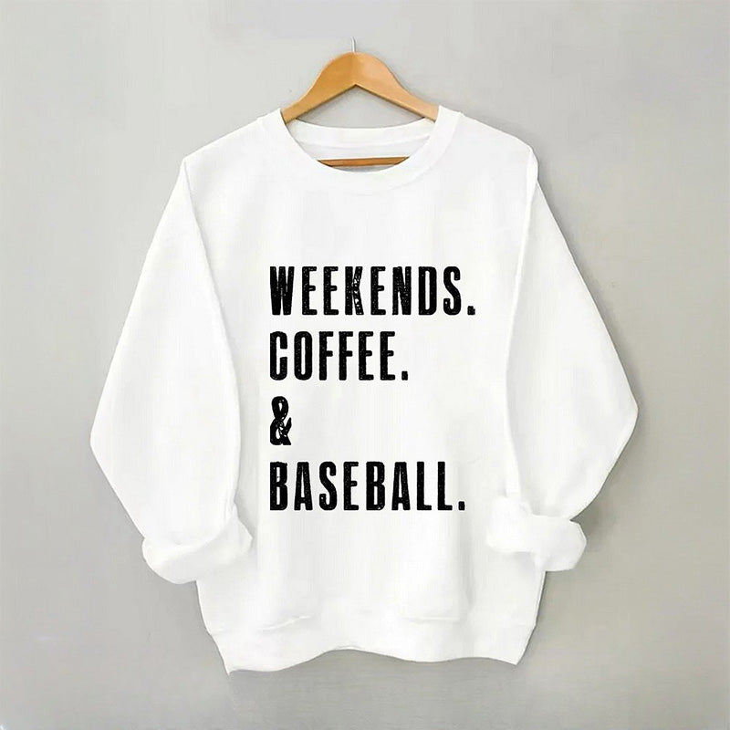 Sweat-shirt café et baseball du week-end