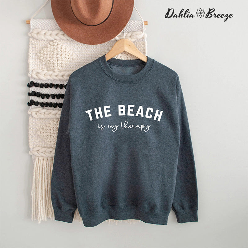 La plage est mon sweat-shirt thérapeutique
