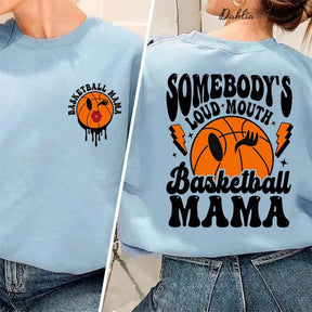 Sweat-shirt maman de basket-ball à grande gueule de quelqu'un
