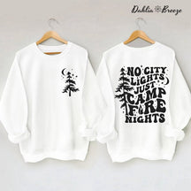 Camp Life - Sweat-shirt imprimé arbre de vie et lettres