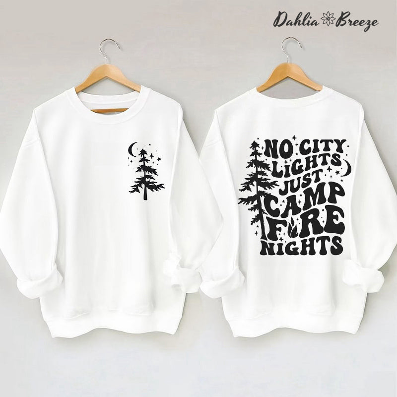 Camp Life - Sweat-shirt imprimé arbre de vie et lettres