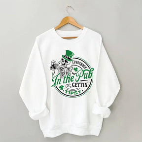 Lustiges Sweatshirt mit Totenkopf-Patrick